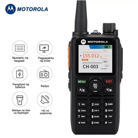 Motorola GP888 PLUS Handheld UHF/VHF Dual Band Two Way .